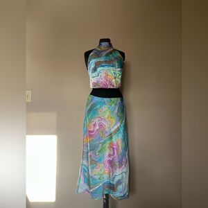 Sigrid Olsen Multicolor Abstract 2 piece